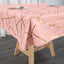 Polyester 54"x54" Square Tablecloth Dusty Rose with Gold Foil Geometric Pattern - Wrinkle-Resistant & Durable Table Cover