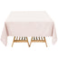 Premium Polyester Square Tablecloth 70"x70" Blush 220GSM Wrinkle-Resistant Table Cover