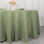 Premium Polyester 120" Round Tablecloth Dusty Sage Green - Seamless 220GSM Wrinkle-Resistant Table Cover