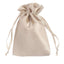 12 Pack 6"x9" Beige Satin Drawstring Wedding Party Favor Gift Bags