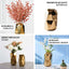 2-Pack Ceramic Cylinder Vases Metallic Gold Geometric - Stylish Modern Decor for Floral Arrangements 6"