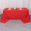 Premium Polyester 90"x156" Rectangle Tablecloth Red - Seamless 220GSM Stain-Resistant Table Cover