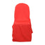Polyester Slip On Banquet Chair Covers Red - Stain-Resistant Reusable Durable Fabric