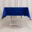 Lamour Satin 54"x54" Square Tablecloth Royal Blue - Durable & Silk-Like Table Cover