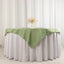 Premium Polyester 54"x54" Table Overlay Square Tablecloth Sage Green - Stain and Wrinkle-Resistant 220GSM Table Topper