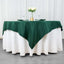 Premium Polyester 70"x70" Table Overlay Square Tablecloth Hunter Emerald Green 220GSM Wrinkle-Resistant Table Cover