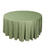 Scuba Round 120" Tablecloth Dusty Sage Green - Wrinkle Free & Stain Resistant Seamless Table Cover