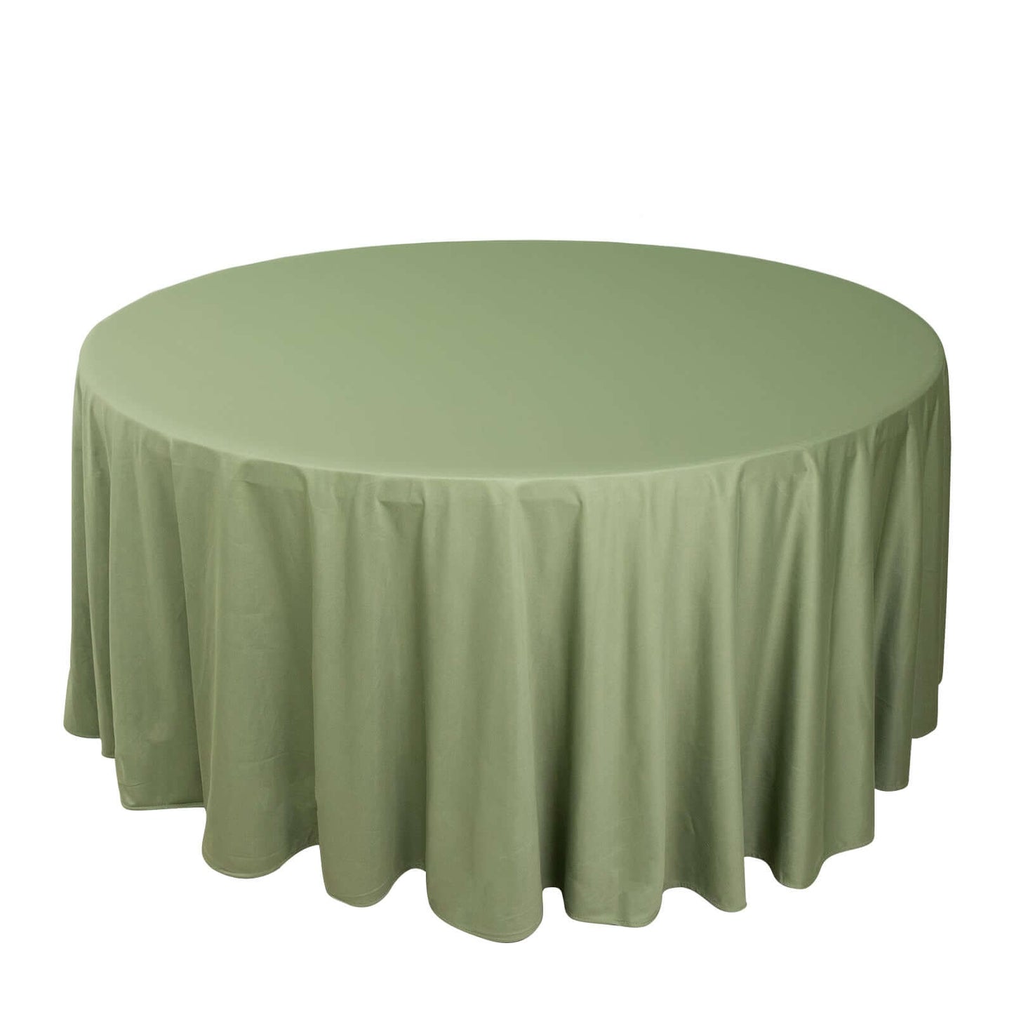 Scuba Round 120" Tablecloth Dusty Sage Green - Wrinkle Free & Stain Resistant Seamless Table Cover