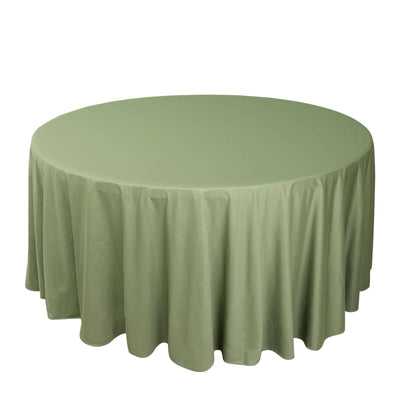 Scuba Round 120" Tablecloth Dusty Sage Green - Wrinkle Free & Stain Resistant Seamless Table Cover