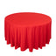 Scuba Round 120" Tablecloth Red - Wrinkle Free & Stain Resistant Seamless Table Cover