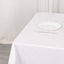 Scuba 54"x54" Table Overlay Square Tablecloth White - Wrinkle Free & Stain Resistant Table Cover