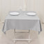 Premium Polyester 54"x54" Square Tablecloth Silver - Stain and Wrinkle-Resistant 220GSM Table Cover