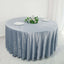Premium Velvet 120" Round Tablecloth Dusty Blue - Reusable Soft & Seamless Table Cover