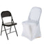 Premium Spandex Chair Cover with Foot Pockets for Folding Chairs White - Stretch Fitted 220GSM Fabric for Weddings & Gatherings - Linen Luxes