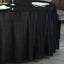 Premium Velvet 120" Round Tablecloth Black - Reusable Soft & Seamless Table Cover for Upscale Events - Linen Luxes