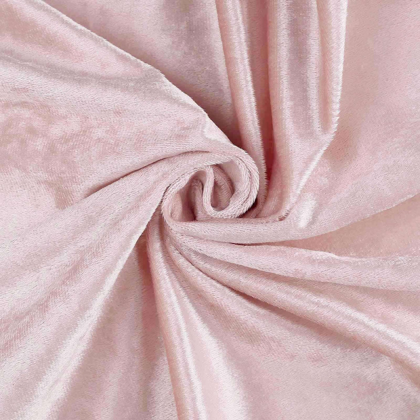 Premium Velvet 120" Round Tablecloth Blush - Reusable Soft & Seamless Table Cover - Linen Luxes