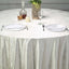 Premium Velvet 120" Round Tablecloth Ivory - Reusable Soft & Seamless Table Cover - Linen Luxes