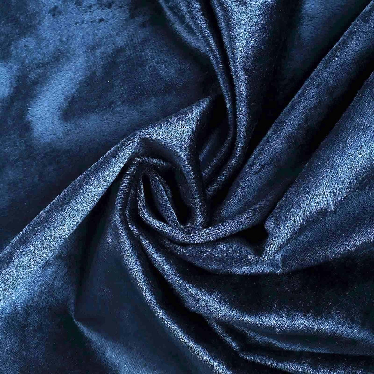 Premium Velvet 120" Round Tablecloth Navy Blue - Reusable Soft & Seamless Table Cover - Linen Luxes