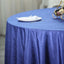 Premium Velvet 120" Round Tablecloth Royal Blue - Reusable Soft & Seamless Table Cover - Linen Luxes
