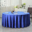Premium Velvet 120" Round Tablecloth Royal Blue - Reusable Soft & Seamless Table Cover - Linen Luxes