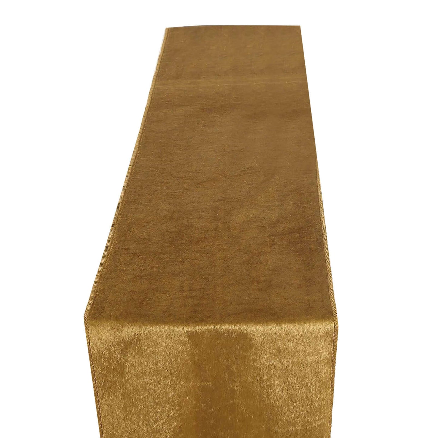 Premium Velvet 12"x108" Table Runner Gold - Sheen Finish & Reusable Table Decor for Weddings & Events - Linen Luxes