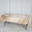 Premium Velvet 60"x102" Rectangle Tablecloth Champagne - Reusable & Soft Table Cover - Linen Luxes