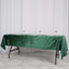Premium Velvet 60"x102" Rectangle Tablecloth Hunter Emerald Green - Reusable & Soft Table Cover - Linen Luxes