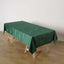 Premium Velvet 60"x102" Rectangle Tablecloth Hunter Emerald Green - Reusable & Soft Table Cover - Linen Luxes