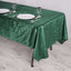 Premium Velvet 60"x102" Rectangle Tablecloth Hunter Emerald Green - Reusable & Soft Table Cover - Linen Luxes
