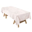Premium Velvet 60"x102" Rectangle Tablecloth Ivory - Reusable & Soft Table Cover - Linen Luxes