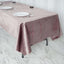 Premium Velvet 60"x102" Rectangle Tablecloth Mauve - Reusable & Soft Table Cover - Linen Luxes