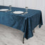 Premium Velvet 60"x102" Rectangle Tablecloth Navy Blue - Reusable & Soft Table Cover - Linen Luxes