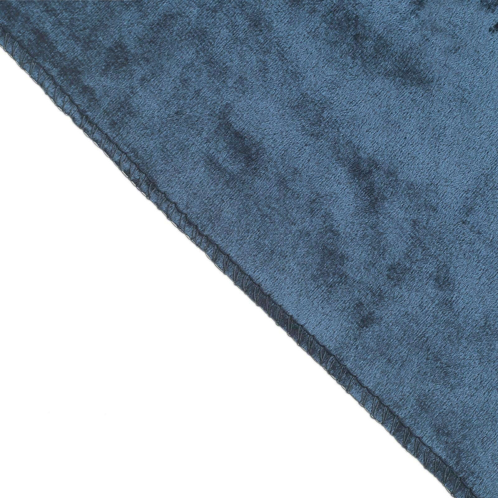 Premium Velvet 60"x102" Rectangle Tablecloth Navy Blue - Reusable & Soft Table Cover - Linen Luxes