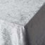 Premium Velvet 60"x102" Rectangle Tablecloth Silver - Reusable & Soft Table Cover - Linen Luxes