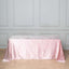 Premium Velvet 90"x132" Rectangle Tablecloth Blush - Reusable Soft & Seamless Table Cover - Linen Luxes