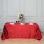 Premium Velvet 90"x132" Rectangle Tablecloth Burgundy - Reusable Soft & Seamless Table Cover - Linen Luxes
