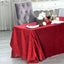 Premium Velvet 90"x132" Rectangle Tablecloth Burgundy - Reusable Soft & Seamless Table Cover - Linen Luxes