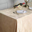 Premium Velvet 90"x132" Rectangle Tablecloth Champagne - Reusable Soft & Seamless Table Cover - Linen Luxes