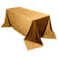 Premium Velvet 90"x132" Rectangle Tablecloth Gold - Reusable Soft & Polished Seamless Table Cover for Luxury Weddings & Events - Linen Luxes