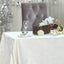 Premium Velvet 90"x132" Rectangle Tablecloth Ivory - Reusable Soft & Seamless Table Cover - Linen Luxes
