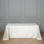 Premium Velvet 90"x132" Rectangle Tablecloth Ivory - Reusable Soft & Seamless Table Cover - Linen Luxes