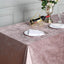 Premium Velvet 90"x132" Rectangle Tablecloth Mauve - Reusable Soft & Seamless Table Cover - Linen Luxes