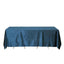 Premium Velvet 90"x132" Rectangle Tablecloth Navy Blue - Reusable Soft & Seamless Table Cover - Linen Luxes