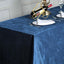 Premium Velvet 90"x132" Rectangle Tablecloth Navy Blue - Reusable Soft & Seamless Table Cover - Linen Luxes