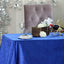 Premium Velvet 90"x132" Rectangle Tablecloth Royal Blue - Reusable Soft & Seamless Table Cover - Linen Luxes