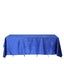 Premium Velvet 90"x132" Rectangle Tablecloth Royal Blue - Reusable Soft & Seamless Table Cover - Linen Luxes
