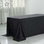 Premium Velvet 90"x156" Rectangle Tablecloth Black - Reusable Soft & Stylish Seamless Table Cover for Sophisticated Weddings & Events - Linen Luxes