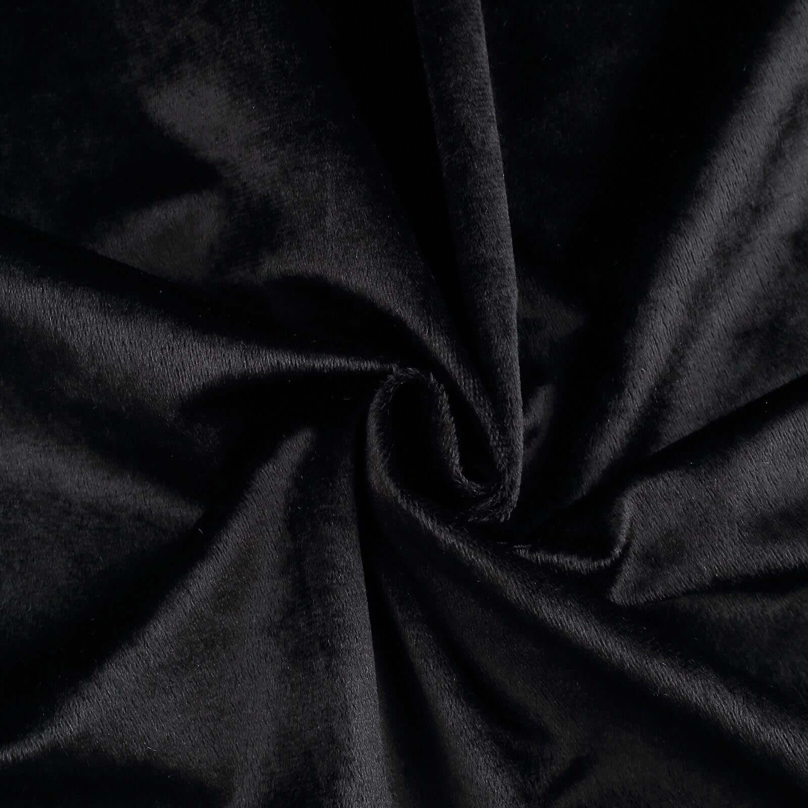 Premium Velvet 90"x156" Rectangle Tablecloth Black - Reusable Soft & Stylish Seamless Table Cover for Sophisticated Weddings & Events - Linen Luxes