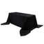 Premium Velvet 90"x156" Rectangle Tablecloth Black - Reusable Soft & Stylish Seamless Table Cover for Sophisticated Weddings & Events - Linen Luxes