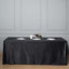 Premium Velvet 90"x156" Rectangle Tablecloth Black - Reusable Soft & Stylish Seamless Table Cover for Sophisticated Weddings & Events - Linen Luxes